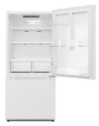 Midea 18.7 Cu. Ft. Bottom-Freezer Refrigerator - MRB19B7AWW | Réfrigérateur Midea de 18,7 pi³ à congélateur inférieur - MRB19B7AWW | MRB19B7W