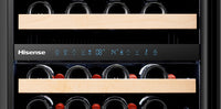 Hisense 4.9 Cu. Ft. 46-Bottle Dual Zone Wine Cooler - HWD46029SS | Refroidisseur à vin à 2 zones Hisense de 4,9 pi3 pour 46 bouteilles - HWD46029SS | HWD4629S