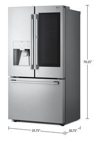 LG STUDIO 24 Cu. Ft. InstaView™ Counter-Depth Refrigerator - SRFVC2416S | Réfrigérateur LG STUDIO de 24 pi³ de profondeur comptoir avec hublot InstaViewMD - SRFVC2416S | SRFVC24S