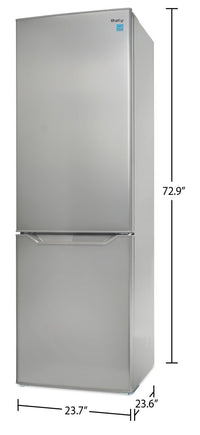 Danby 10.3 Cu. Ft. Bottom-Freezer Refrigerator - DBMF100B1SLDB | Réfrigérateur Danby de 10,3 pi³ à congélateur inférieur - DBMF100B1SLDB | DBMF10DB
