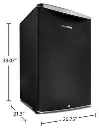 Danby 4.4 Cu. Ft. Apartment-Size Refrigerator – DAR044A6MDB-6 | Réfrigérateur Danby de 4.4 pi³ de format appartement – DAR044A6MDB-6 | DAR044BB