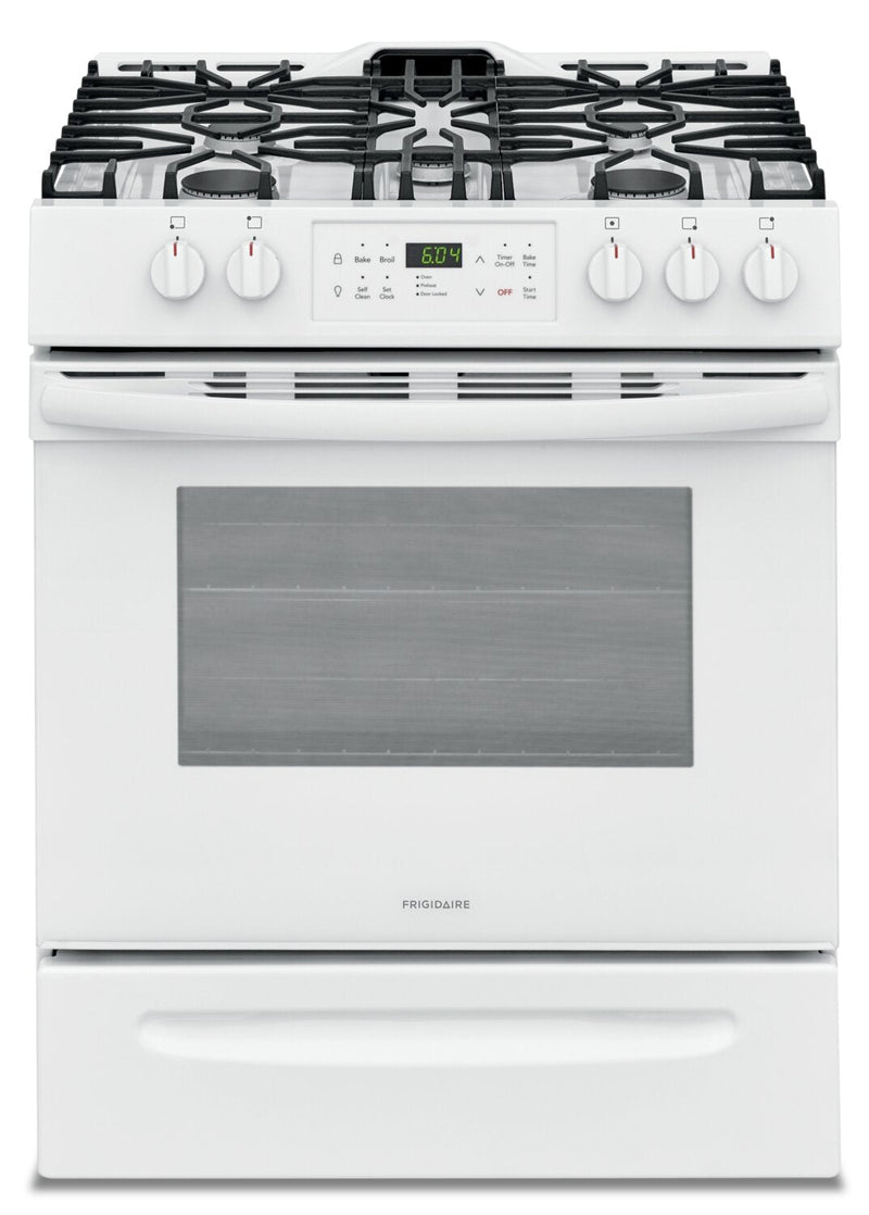 Frigidaire 5.0 Cu. Ft. Front-Control Freestanding Gas Range - FFGH3054UW - Gas Range in White