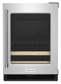 KitchenAid 4.9 Cu. Ft. 14-Bottle Beverage Centre with Right-Swing Door - KUBR214KSB | Refroidisseur à boissons KitchenAid 4,9 pi3 14 bouteilles, charnières de porte à droite - KUBR214KSB | KUBR214S