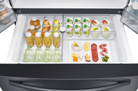 Samsung 28 Cu. Ft. 4-Door French-Door Refrigerator with Family Hub™ - RF28R7551SG/AC - Refrigerator in Black Stainless Steel 