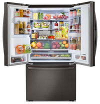 LG 23.5 Cu. Ft. French-Door Refrigerator with InstaView™ Door-in-Door® - LRFVC2406D - Refrigerator in Smudge Resistant Black Stainless Steel