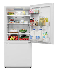 Midea 18.7 Cu. Ft. Bottom-Freezer Refrigerator - MRB19B7AWW | Réfrigérateur Midea de 18,7 pi³ à congélateur inférieur - MRB19B7AWW | MRB19B7W