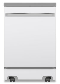 GE 24" Portable Top-Control Dishwasher - GPT225SGLWW - Dishwasher in White