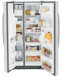 GE 23 Cu. Ft. Side-by-Side Refrigerator - GSS23GYPFS | Réfrigérateur GE de 23 pi3 à compartiments juxtaposés - GSS23GYPFS | GSS23GGS