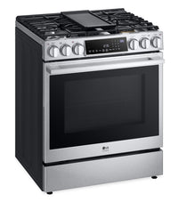 LG STUDIO 6.3 Cu. Ft. InstaView® Gas Slide-In Range - LSGS6338F | Cuisinière à gaz encastrée LG STUDIO de 6,3 pi³ avec hublot InstaViewMD - LSGS6338F | LSGS633F