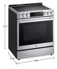 LG STUDIO 6.3 Cu. Ft. InstaView® Electric Slide-In Range - LSES6338F | Cuisinière électrique encastrée LG STUDIO de 6,3 pi³ avec hublot InstaViewMD - LSES6338F | LSES633F