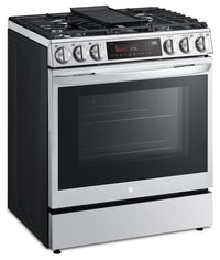 LG 6.3 Cu. Ft. Smart Front-Control Gas Range with Air Fry - LSGL6335F | Cuisinière à gaz intelligente LG de 6,3 pi3 avec commandes à l’avant et Air Fry - LSGL6335F | LSGL633F