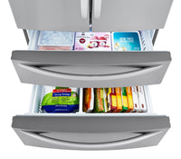LG 23 Cu. Ft. Counter-Depth 4-Door French-Door Refrigerator with Internal Water Dispenser - LMWC23626S | Réfrigérateur LG de 23 pi³ à 4 portes françaises de profondeur comptoir avec distributeur d'eau interne - LMWC23626S | LMWC236S