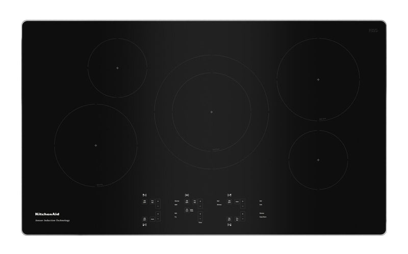 KitchenAid 36" Sensor Induction Cooktop - KCIG556JSS | Surface de cuisson à induction par capteur KitchenAid de 36 po - KCIG556JSS | KCIG556S