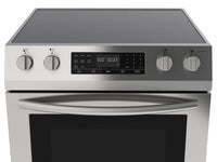 Hisense 4.9 Cu. Ft. Front-Control Freestanding Electric Range - HER30F5CSS | Cuisinière électrique Hisense amovible de 4,9 pi3 avec commandes à l’avant - HER30F5CSS | HER30F5S