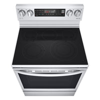 LG 6.3 Cu. Ft. Electric InstaView™ Range with Air Fry - LREL6325F