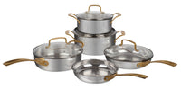 Cuisinart Metal Expressions 9-Piece Stainless Steel Cookware Set - 71-9BGDC | Batterie de cuisine 9 pièces Cuisinart de la série Metal Expressions en acier inoxydable - 71-9BGDC | 719BGDCS
