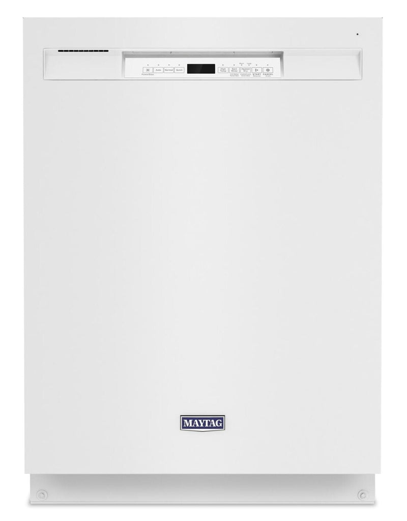 Maytag Front-Control Dishwasher with Dual Power Filtration - MDB4949SKW - Dishwasher in White