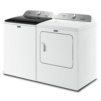 Maytag 5.4 Cu. Ft. Pet Pro Top-Load Washer and 7 Cu. Ft. Gas Dryer - White | Laveuse Pet Pro à chargement par le haut de 5,4 pi3 et sécheuse à gaz de 7 pi3 de Maytag – blanches | MATL65WG