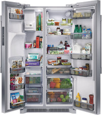 Frigidaire Professional 22.3 Cu. Ft. Counter-Depth Side-by-Side Refrigerator - PRSC2222AF | Réfrigérateur Frigidaire Professional 22,3 pi3 profondeur comptoir à compartiments juxtaposés - PRSC2222AF | PRSC222F