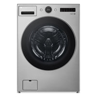 LG 5.2 Cu. Ft. Front-Load Washer and 7.4 Cu. Ft. Gas Dryer with TurboSteam® | Laveuse à chargement frontal 5,2 pi³ et sécheuse à gaz 7,4 pi³ avec technologie TurboSteamMD de LG | LGFL550G