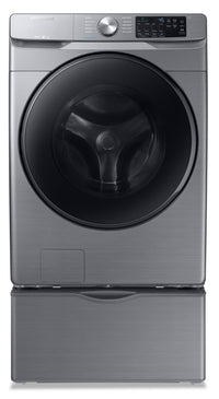 Samsung 5.2 Cu. Ft. Front-Load Washer with Steam - WF45R6100AP/US - Washer in Platinum
