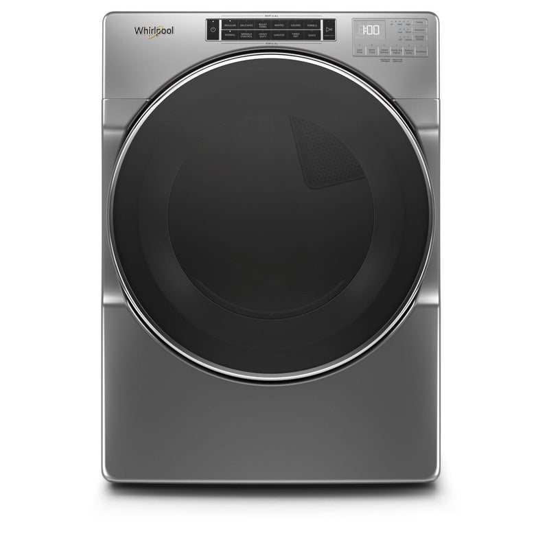 Whirlpool 7.4 Cu. Ft. Closet-Depth Electric Dryer with Steam - YWED8620HC - Dryer in Chrome Shadow