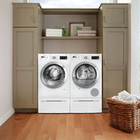 Bosch 800 Series Home Connect 2.2 Cu. Ft. Washer and 4 Cu. Ft. Condensation Dryer | Laveuse de 2,2 pi³ et sécheuse par condensation de 4 pi³ de série 800 de Bosch avec Home ConnectMC | BHFL800L