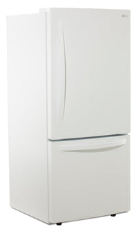 LG 22 Cu. Ft. Bottom-Freezer Refrigerator - LRDNS2200W | Réfrigérateur LG de 22 pi³ à congélateur inférieur - LRDNS2200W | LRDNS22W