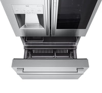 LG STUDIO 24 Cu. Ft. InstaView™ Counter-Depth Refrigerator - SRFVC2416S | Réfrigérateur LG STUDIO de 24 pi³ de profondeur comptoir avec hublot InstaViewMD - SRFVC2416S | SRFVC24S