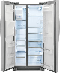 FRIGIDAIRE 22.2 CU.FT. SIDE/SIDE FRIDGE-SS 69.88" X 33"- GRSS2352AF | Réfrigérateur Frigidaire de 22,3 pi³ à compartiments juxtaposés - GRSS2352AF | GRSS235F