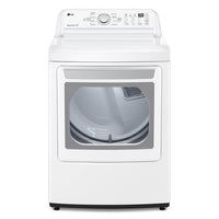 LG 5.8 Cu. Ft. Top-Load Washer and 7.3 Cu. Ft. Electric Dryer - White  |  Laveuse à chargement par le haut de 5,8 pi3 et sécheuse électrique de 7,3 pi3 de LG - blanches | LGTL7150