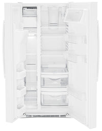 GE 23 Cu. Ft. Side-by-Side Refrigerator - GSS23GGPWW | Réfrigérateur GE de 23 pi3 à compartiments juxtaposés - GSS23GGPWW | GSS23GGW