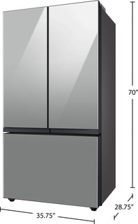 Samsung Bespoke 23 Cu. Ft. Counter-Depth French-Door Refrigerator - RF24BB6600QLAA | Réfrigérateur Bespoke de Samsung de 23 pi³ à portes françaises de profondeur comptoir - RF24BB6600QLAA | RF243D6S