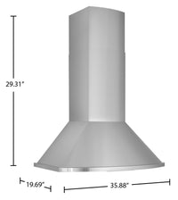 Best 36" WCN1-Series Chimney Range Hood - WCN1366SS | Hotte cheminée Best de série WCN1 de 36 po – WCN1366SS | WCN1366S