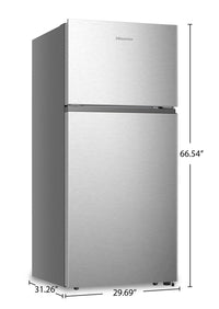 Hisense 18 Cu. Ft. Top-Freezer Refrigerator - RT18A2FSD | Réfrigérateur Hisense de 18 pi3 à congélateur supérieur - RT18A2FSD | RT18A2FD