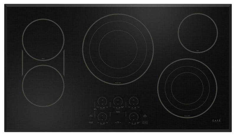 Café 36" Electric Cooktop with Touch Controls - CEP90361TBB | Surface de cuisson électrique Café de 36 po avec commandes tactiles - CEP90361TBB | CEP936TB