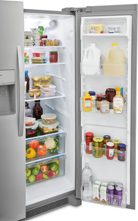 Frigidaire 25.6 Cu. Ft. Side-by-Side Refrigerator - FRSS2623AS | Réfrigérateur Frigidaire de 25,6 pi³ à compartiments juxtaposés - FRSS2623AS | FRSS262S