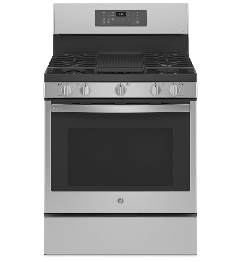 GE Profile 5.6 Cu. Ft. Freestanding Gas Range - PCGB935YPFS | Cuisinière amovible à gaz GE ProfileMC de 5,6 pi³ – PCGB935YPFS | PCGB935S