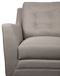 Novalee Linen-Look Fabric Loveseat - Taupe | Causeuse Novalee en tissu d'apparence lin - taupe | NOVATPLV