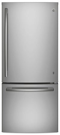 GE 20.9 Cu. Ft. Bottom-Freezer Refrigerator - GDE21DYRKFS | Réfrigérateur GE de 20,9 pi³ à congélateur inférieur - GDE21DYRKFS | GDE21DYS