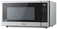 Panasonic 1.6 Cu. Ft. Cyclonic Inverter Countertop Microwave Oven - NNST74LS - Countertop Microwave in Stainless Steel