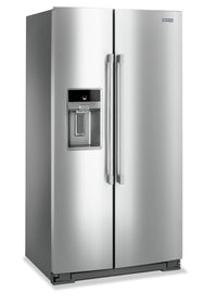 Maytag 21 Cu. Ft. Counter-Depth Side-by-Side Refrigerator - MSC21C6MFZ  | Réfrigérateur Maytag de 21 pi³ de profondeur comptoir à compartiments juxtaposés - MSC21C6MFZ  | MSC216FZ