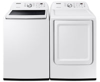 Samsung 5.2 Cu. Ft. Top-Load Washer and 7.2 Cu. Ft. Electric Dryer | Laveuse à chargement par le haut de 5,2 pi3 et sécheuse électrique de 7,2 pi3 de Samsung  | SATL3200