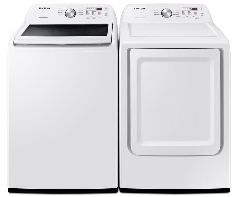 Samsung 5.2 Cu. Ft. Top-Load Washer and 7.2 Cu. Ft. Electric Dryer | Laveuse à chargement par le haut de 5,2 pi3 et sécheuse électrique de 7,2 pi3 de Samsung  | SATL3200