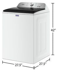 Maytag 5.4 Cu. Ft. Pet Pro Top-Load Washer - MVW6500MW | Laveuse Pet Pro de Maytag de 5,4 pi3 à chargement par le haut - MVW6500MW | MVW6500W