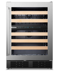 Hisense 4.9 Cu. Ft. 46-Bottle Dual Zone Wine Cooler - HWD46029SS | Refroidisseur à vin à 2 zones Hisense de 4,9 pi3 pour 46 bouteilles - HWD46029SS | HWD4629S