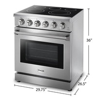Thor Kitchen 30" Professional Electric Range - HRE3001 | Cuisinière électrique professionnelle Thor Kitchen de 30 po - HRE3001 | HRE3001S