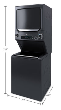 GE Unitized Spacemaker Washer and Electric Dryer Combination - GUD57EEMTDG | Laveuse/sécheuse électriques SpaceMakerMC de GE - GUD57EEMTDG | GUD57EDG