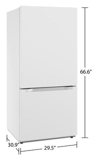 Midea 18.7 Cu. Ft. Bottom-Freezer Refrigerator - MRB19B7AWW | Réfrigérateur Midea de 18,7 pi³ à congélateur inférieur - MRB19B7AWW | MRB19B7W