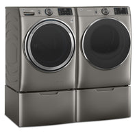 GE 5.5 Cu. Ft. Front-Load Washer and 7.8 Cu. Ft. Electric Dryer with Built-In Wi-Fi | Laveuse à chargement frontal de 5,5 pi³ et sécheuse électrique de 7,8 pi³ de GE avec Wi-Fi intégré | GEFL650N